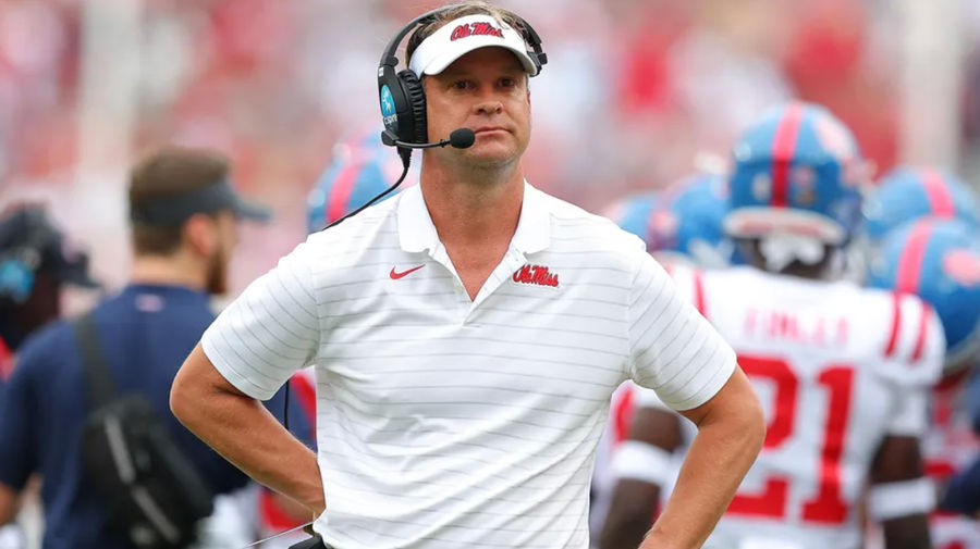 Ole Miss head coach Lane Kiffin. source: Getty Images