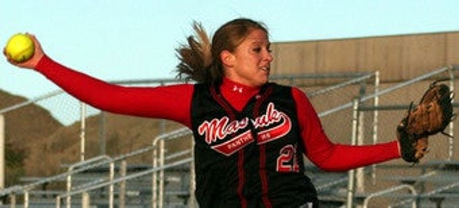 High School Softball Pitcher Isn't Really Playing Fair