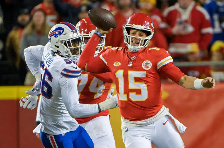 Patrick Mahomes and the Kansas City Chiefs are searching for their third consecutive Super Bowl. source: Getty Images