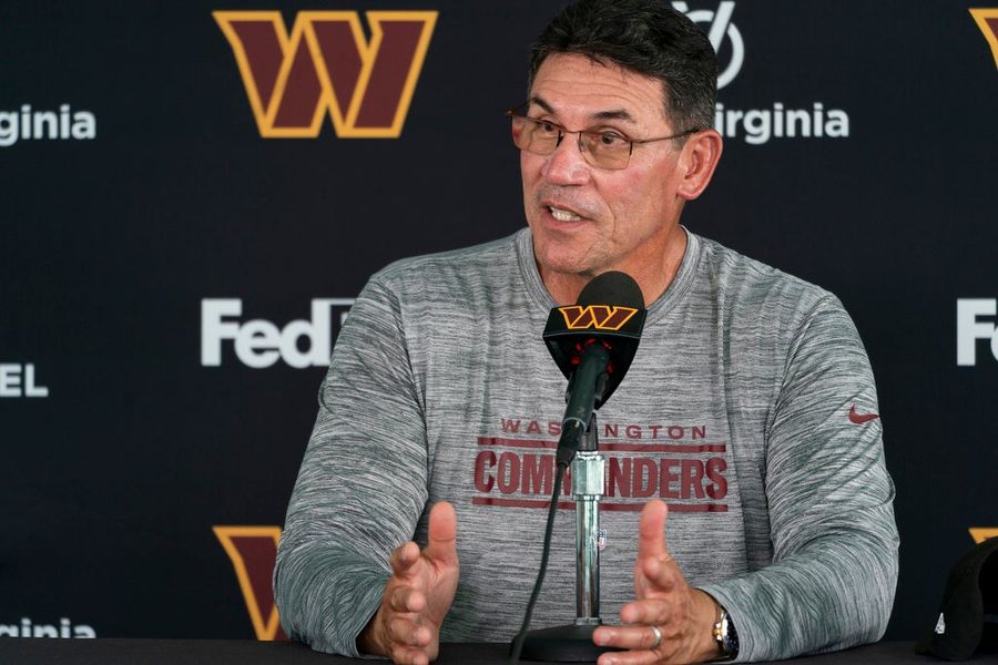 Ron Rivera loves tattling on his coworkers — from the allowance of racial slurs to player complaints about Eric Bieniemy