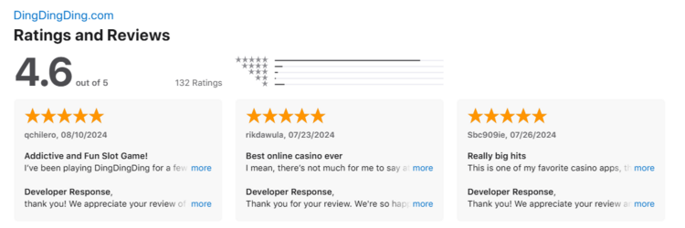dingdingding app rating