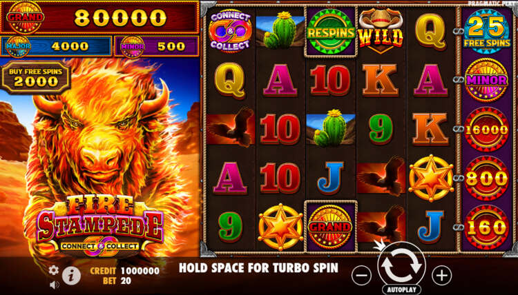 fire stampede sweepstakes slot