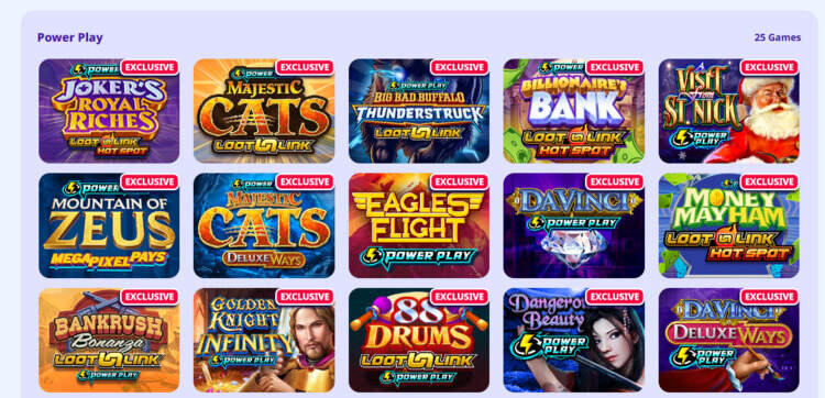 High 5 casino games power play