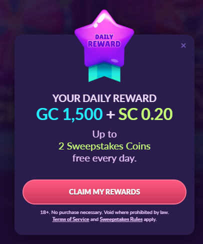 playfame daily login bonus