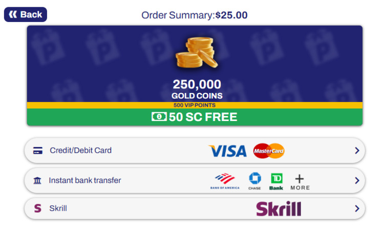 Purchase methods social casinos
