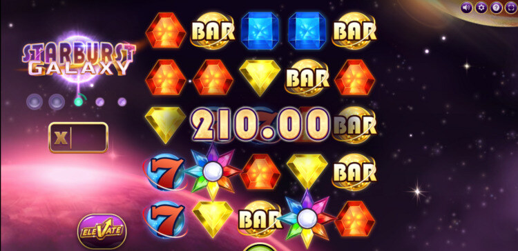 Starburst galaxy slot