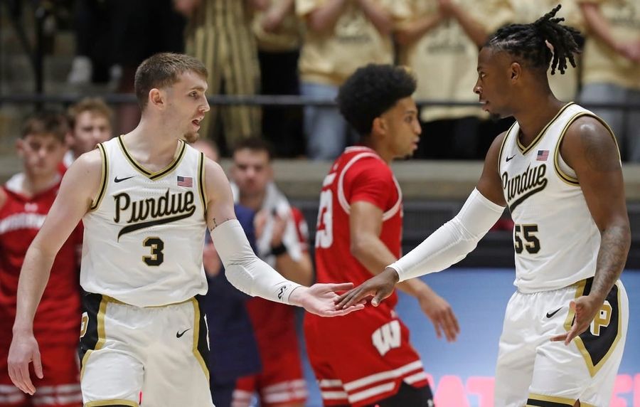 No. 3 Purdue tops Wisconsin for strong close to regular season