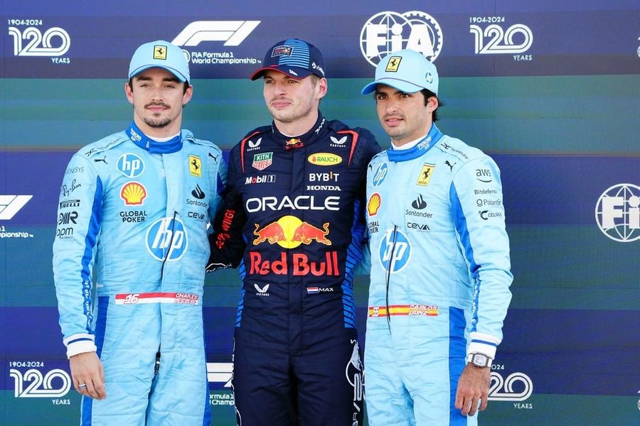 Two-time champion Max Verstappen on pole for Miami Grand Prix