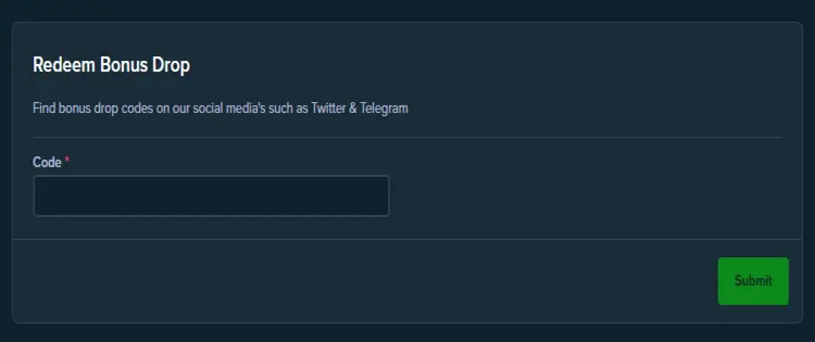 stake.us redeem bonus drop field